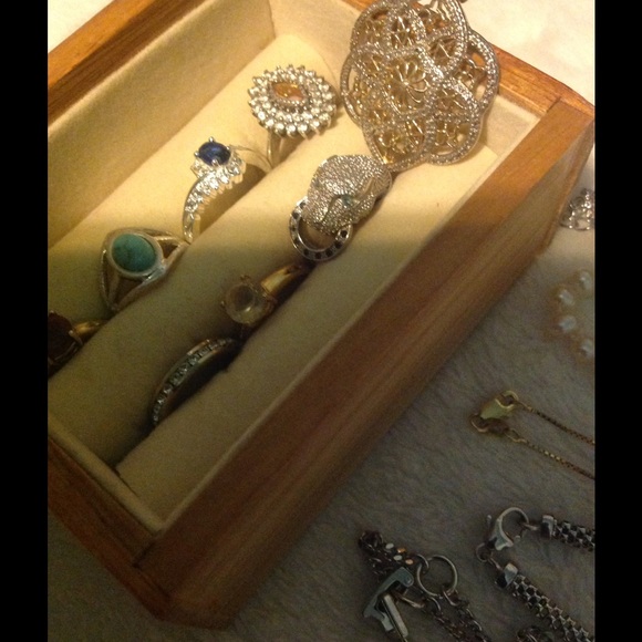 💐White sapphire & Citrine ring 925💐 - Picture 4 of 4